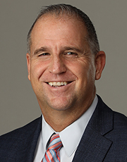 Man smiling.
