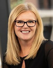 Woman smiling. 